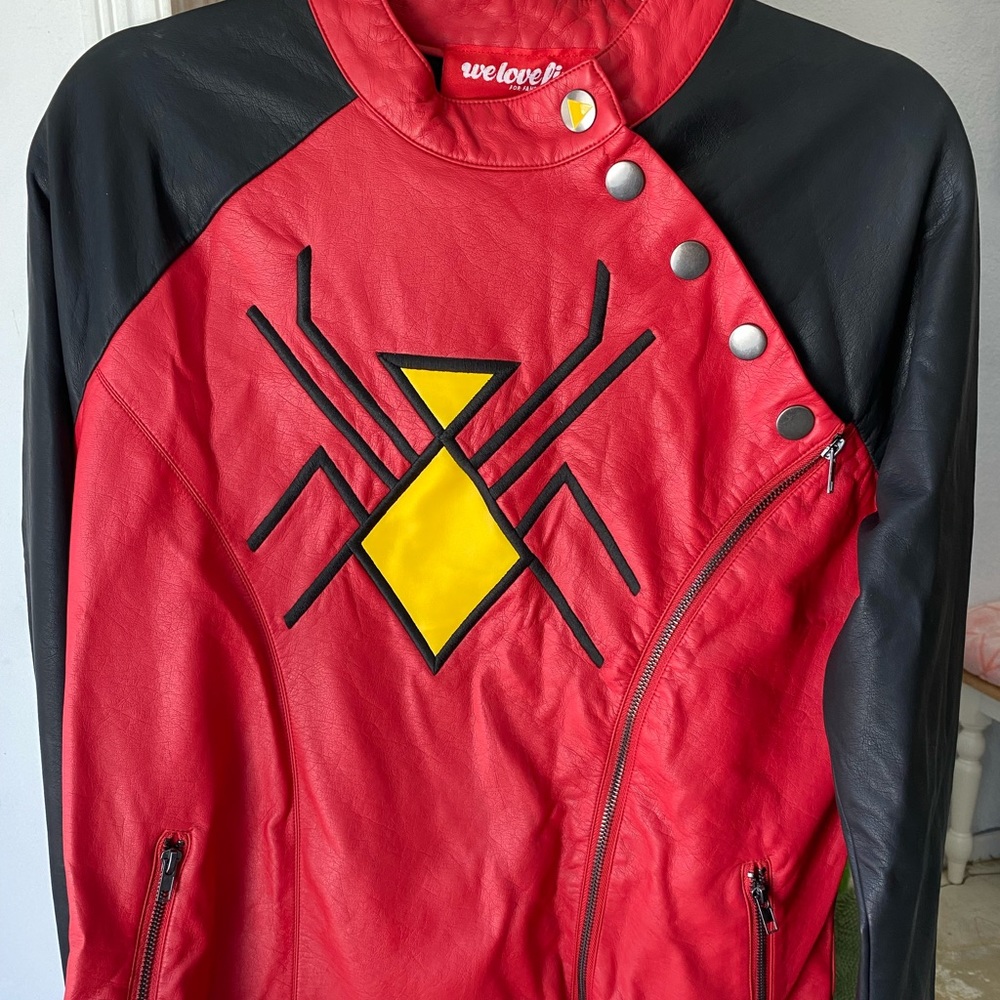 Spider Gwen moto jacket from We love fine.